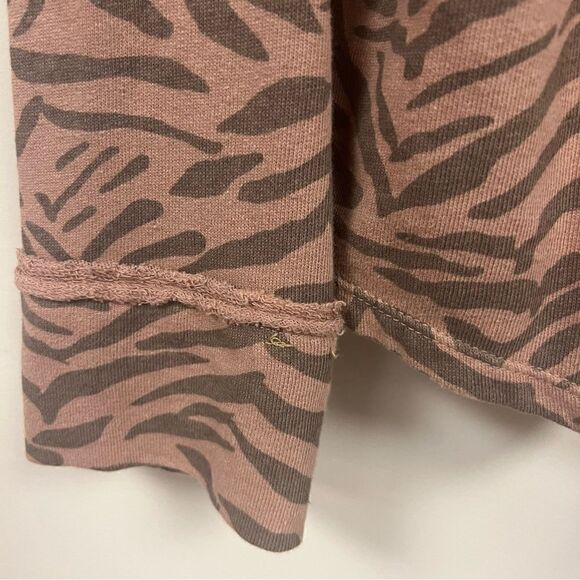 Kensie cute terry animal print sweatshirt jacket Sz M - Picture 2 of 6